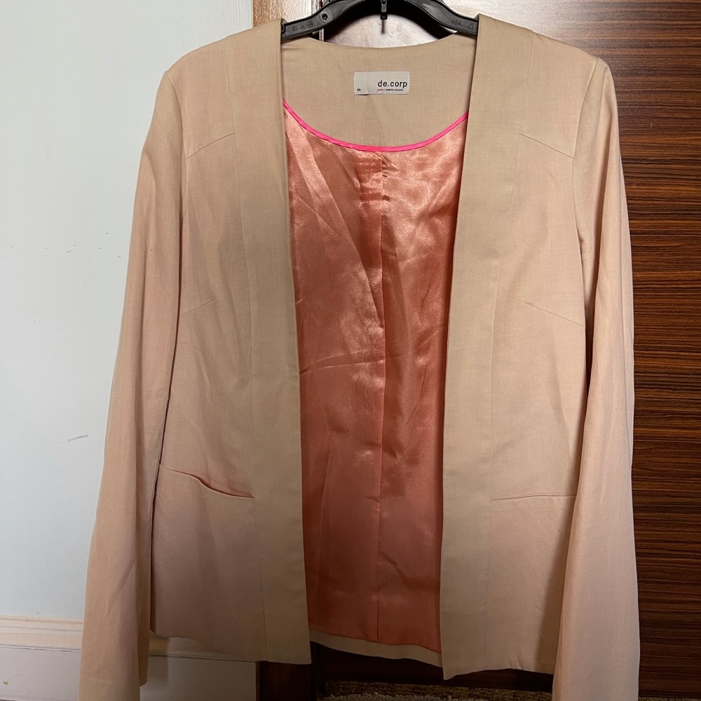 Light Cream pinkish Blazer - De Corp